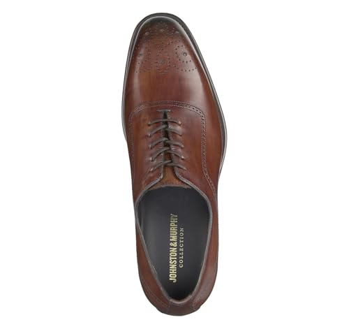 Johnston & Murphy Men's Ellsworth Plain Toe Medallion Oxford2