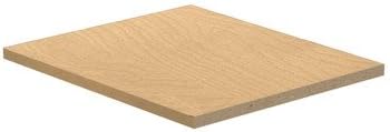In-Line Flat Top Filler Size: 0.25" H x 15" W x 18" D, Color: Maple