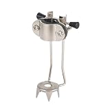 DEARMAMY Robuste Eiskralle für Gehstöcke und Krücken aus Aluminiumlegierung Antirutsch-zubehör für Trekking Outdoor Schnee und EIS Silberfarben Stabil und Verschleißfest