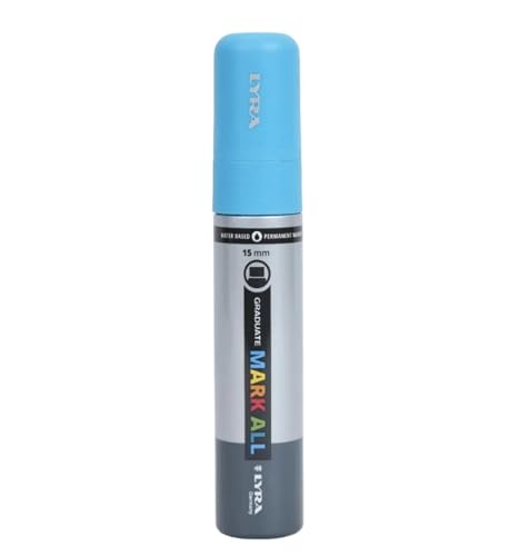 LYRA Graduate Mark All Paint Marker, 15mm XL Tip, Light Blue