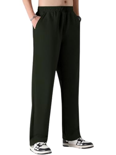 Image of GRECIILOOKS Men's Loose Mid Rise Regular | Sports Stylish Track Pant | Trouser (Available in Plus Size)