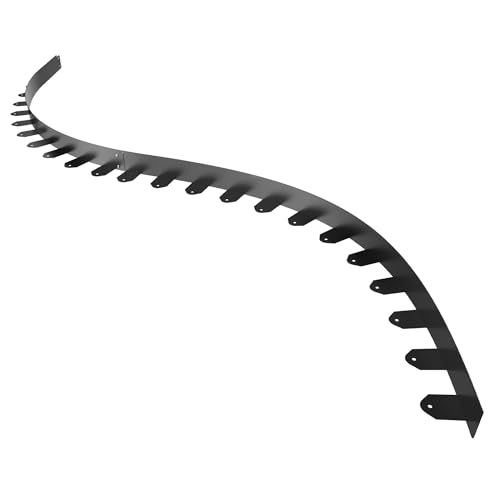 FIVMEN Rasenkante Beeteinfassung Metall Beetumrandung Mähkante Verzinkt mit 50 Erdanker Flexible Beetbegrenzung Rasenbegrenzung Schwarz, 100x5 cm 10 Stück FIVMEN Rasenkante Beeteinfassung Metall Beetumrandung Mähkante Verzinkt mit 50 Erdanker Flexible Beetbegrenzung Rasenbegrenzung Schwarz, 100x5 cm 10 Stück
