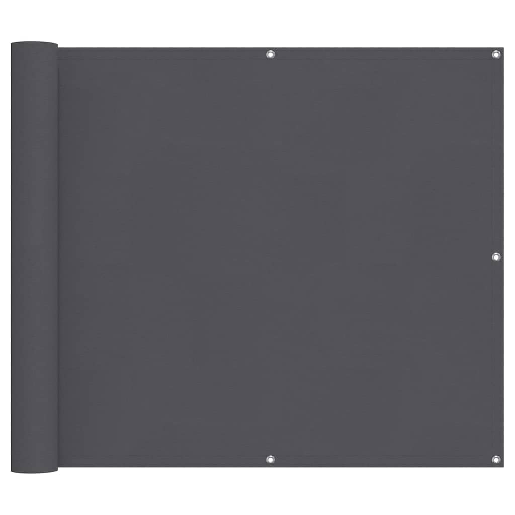 'vidaXL Outdoor Balcony Screen, Waterproof and UV-Resistant, Large-Size Privacy Protector, Anthracite PU Coated Oxford Fabric, Easy to Install — image 1