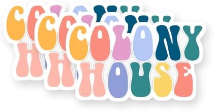 Colony House Vibes Vinyl Stickers 3 Pack 3 Inch image 5