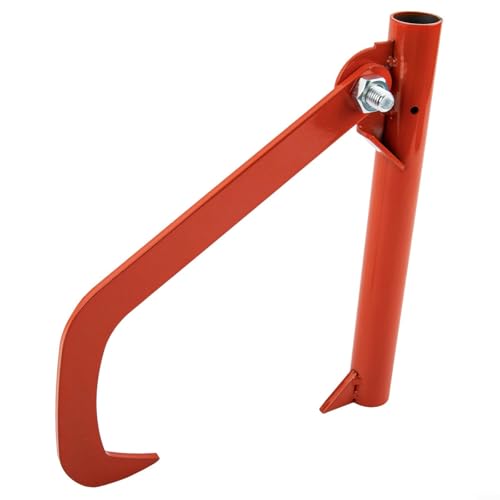 ARMYJY Extracteur de bois de chauffage, crochet de griffe, outil de rouleau de bûches, construction en métal robuste pour soulever de grandes bûches, forestier, aménagement paysager, orange
