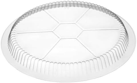 9" Clear Round Plastic Dome Lid 500/Case