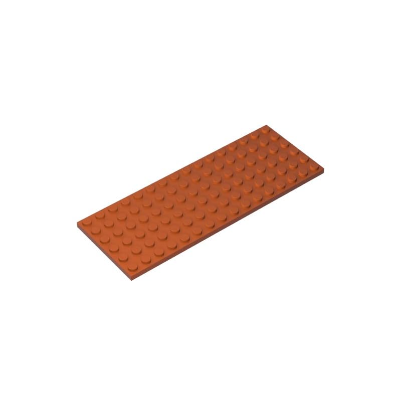 XYEIUGO 3027 Foundation Plate 6x16, Dark Orange, 10 PCS — image 1