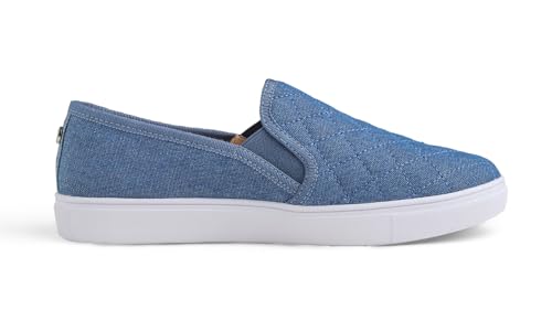 Image of FEVERSOLE Women's Casual Slip On Sneaker Comfort Quilted Loafer Flats