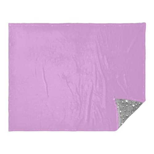 Amooorous Prune couleur unie pure violet uni jeté de lit couverture douce jeté de canapé 50 x 70 couvertures pour adultes
