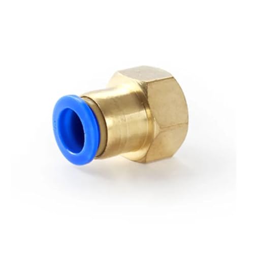 Conector neumático rápido PCF de latón con rosca hembra BSP estable 8