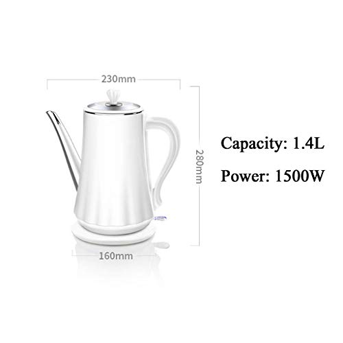 Tetera eléctrica de acero inoxidable 1.4L 1500W con apagado automático miniatura 4