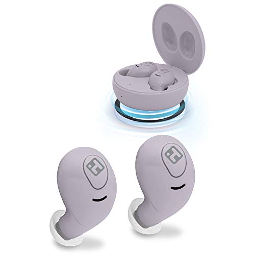 iHome Wireless Earbuds with Charging Case, Water Resistant Bluetooth Earphones with Microphone and Touch Control, Purple iHome Wireless Earbuds with Charging Case, Water Resistant Bluetooth Earphones with Microphone and Touch Control, Purple