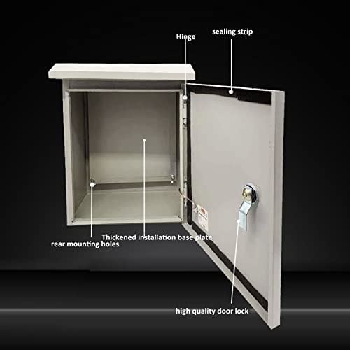 Boîtier électrique, boîte de protection électrique résistante aux intempéries, boîte de jonction étanche à la poussière et étanche en acier inoxydable, boîte de protection électrique pour intérieur et