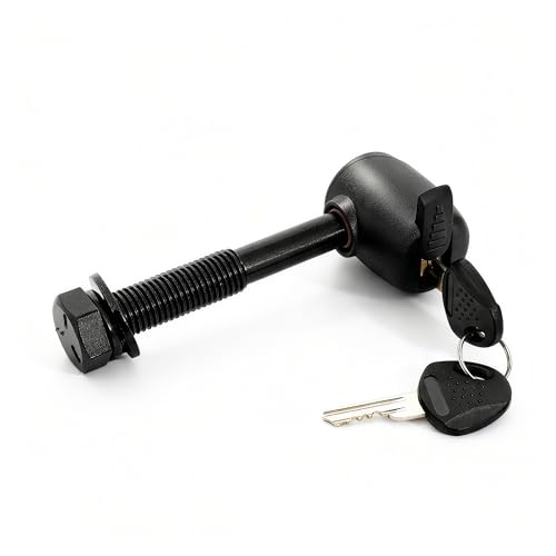 Young Electric M16 Anti-Rattle Lock Hitch Pin for Hitch Black Compatible with Young OutfitR Bike Racks 200LBS Capacity Models.