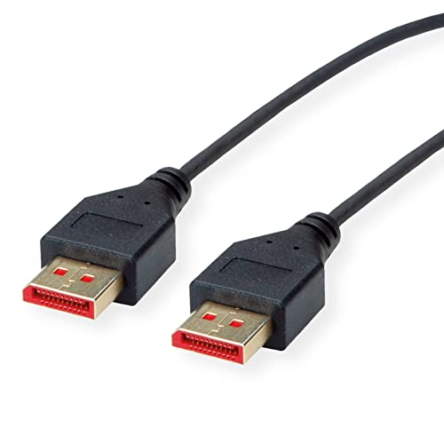 ROLINE DisplayPort Cable, v1.4, DP ST - ST, Slim, Black, 1 m
