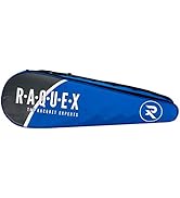 Borsa Per Racchette Da Tennis Raquex - Custodia Per 2 Racchette Con Tracolla, Scomparto Accessori Per Tennis, Squash E Badminton - Foto 3