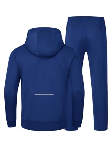 BASUDAM Men's Tracksuits Sweatsuits Set Hooded Sweat Track Suits Outfits for Men 2 Piece Warm Up Full Zip Sports Activewear2