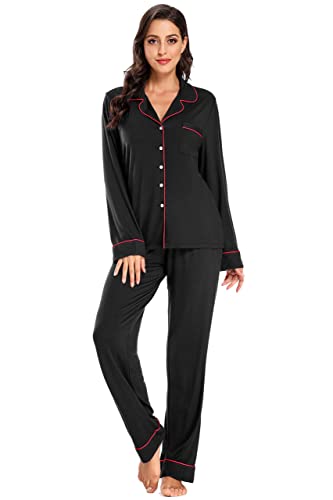 Pyjama en coton rose 3XL pour femme avec haut manches courtes et pantalon