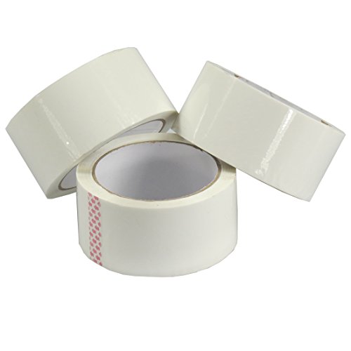 Ruban adhésif d'emballage triplast blanc 48mm rouleau adhésif silencieux colis lot de 12