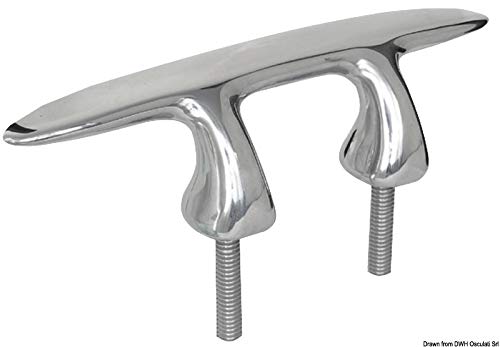 Taquet asymétrique Offset AISI316 évite l'usure des cordages sur le pont