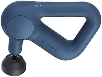 TheraGun Relief Handheld Percussion Massage Gun - Easy-to-Use, Comfortable & Light Personal Massager for Every Day Pain Relief Massage Therapy in Neck, Back, Leg, Shoulder and Body (Navy)