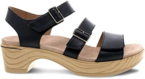Dansko Malena Fully Adjustable Sandal for Women – Comfortable Platform Shoes with Arch Support – Versatile Casual to Dressy Footwear – Lightweight Rubber Outsole Sandal Black 9.5-10 M US | Image 5