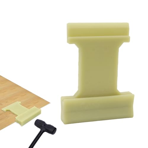 4 in 1 Laminate Flooring Tools, YITOBA Nylon Tapping Block for Wood Floor Composite Board Installation, Large Laminate Floor Tools with Inclined, U, V, and L Slot (Solid)