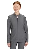 Healing Hands Women's Scrub Jacket, Zip-Up Front with 2-Way Stretch Comfort & Big Kangaroo Pockets 5038