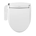 Brondell LT89 Electric Bidet Toilet Seat, Fits Round Toilets, White – Side Arm Control, Warm Water Wash, Strong Wash Mode, Stainless-Steel Nozzle, Nightlight and Easy Installation
