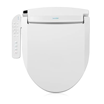 Brondell LT89 Electric Bidet Toilet Seat, Fits Round Toilets, White – Side Arm Control, Warm Water Wash, Strong Wash Mode, Stainless-Steel Nozzle, Nightlight and Easy Installation