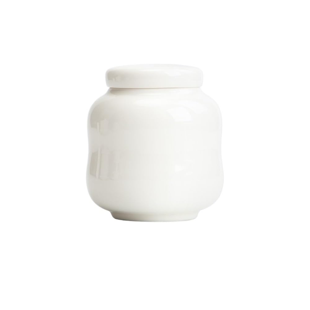 Organizery i pojemniki na herbatę Białe porcelanowe puszki do przechowywania herbaty w hurcie Puszki hermetyczne Pojedyncze puszki Ceramiczne puszki hermetyczne (A)