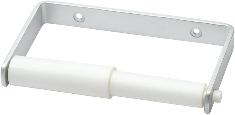 Bulk Hardware BH02037 Lavatory/Toilet Fitting Roll Holder with White Roller