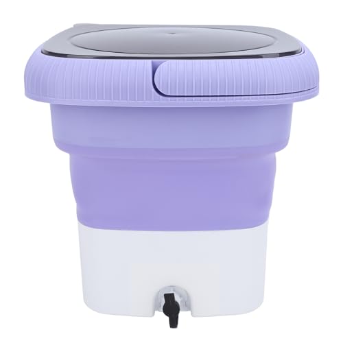 Mini machine à laver 9L portable violette avec essorage USB 5V - 5