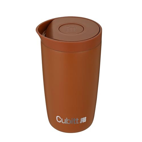 Cubitt Coffee Mug 12oz, Smart Lid Stainless Steel – Terracotta