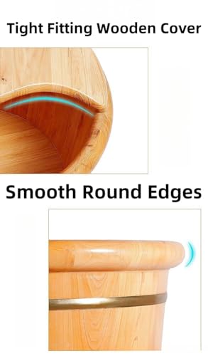 Spa de pies de madera para masaje y baño miniatura 5