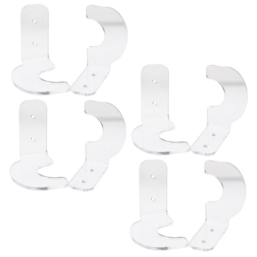 WHAMVOX Baseball Bat Display Rack 4 Pack Bat Display Holder Wall-mounted Bat Rack Hockey Bat Rack Softball Bat Holder for Collectors