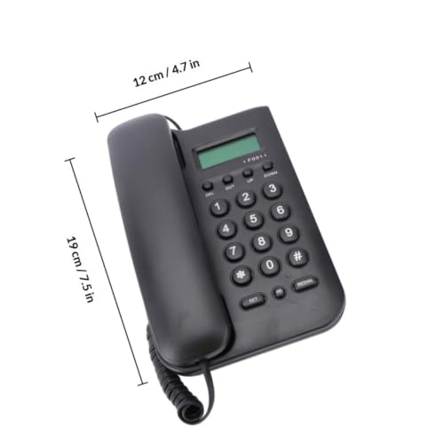 Teléfono analógico con cable sin pilas de diseño simple para uso diario 2