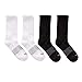 Hanes Men's Absolute Active Cushioned Crew Socks, Moisture Wicking Socks, Seamless Toe, 4-Pack