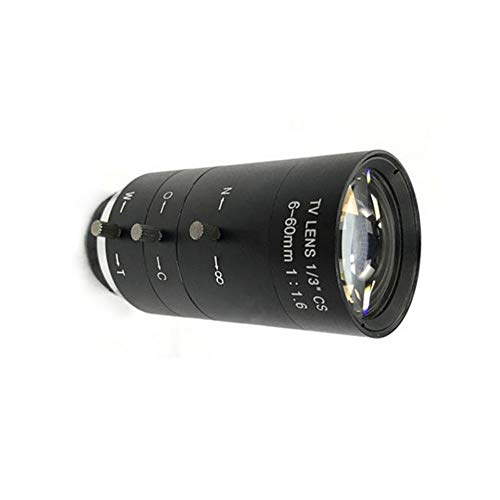 DECDEAL 6-60mm CS C Lente de Montagem Manual IRIS ZOOM Varifocal F1.6 para Câmera de CCTV Microscópi
