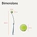 Amazon Basics Dog Ball Launcher with a Detachable Handle and a Ball (Tennis Ball), Plastic Pet Fetch Ball Thrower