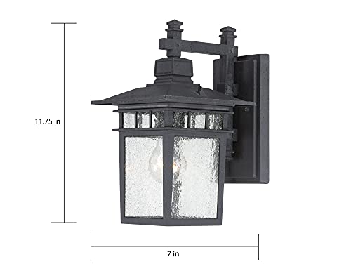 Image of Nuvo Lighting 60 /4953 Traditional One Light Outdoor Wall Mount from Cove Neck collection in Black finish