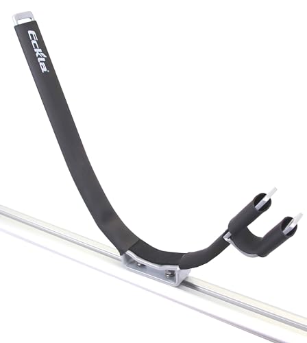 Eckla Dachträgerbügel pulverbeschichtet mit Paddelhalter