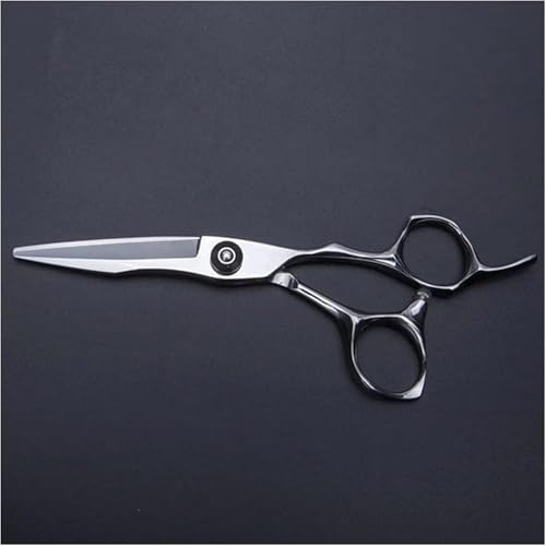 Professional 6 Hair Cutting Shears - Silver Barber Scissors for