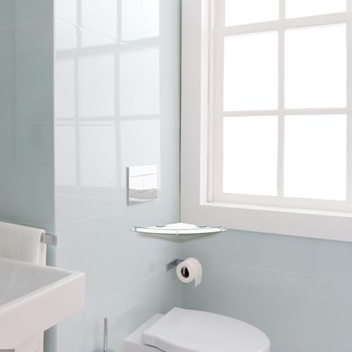 Étagère angle verre contre le désordre de la douche - 8