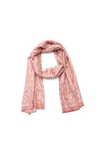 Michael Kors Women's MK Charm Colorblocked LWS Scarf, Stylish Fashion Accessory for Cold Weather