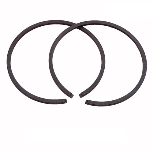 2 anillos de pistón de 1,2 mm x 45 mm, 45,2 mm, 46 mm, 47 mm, 47,5 mm, 48 mm, 49 mm, 50 mm, 51 mm, 52 mm, 54 mm, 56 mm, para piezas de herramientas de jardín eléctricas (54 mm x 1,2 mm)