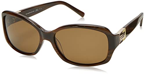 Kate Spade New York Women's Annika Rectangular Sunglasses, Brown Horn, 57 mm Kate Spade New York Women's Annika Rectangular Sunglasses, Brown Horn, 57 mm