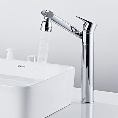 Grifo de lavabo de baño con diseño antiguo y rotación premium de tacto robusto y suave