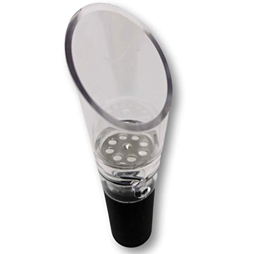 EKNA® Dekantierausgießer/Weinausgießer - Wein Dekanter tropffreies Ausschenken - Weinbelüfter/Rotwein-Dekantierer - Flaschenaufsatz EKNA® Dekantierausgießer/Weinausgießer - Wein Dekanter tropffreies Ausschenken - Weinbelüfter/Rotwein-Dekantierer - Flaschenaufsatz