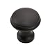 Iron Valley - 1-1/8" Round Edge Cabinet Knob - Pack of (25) - Solid Cast Iron